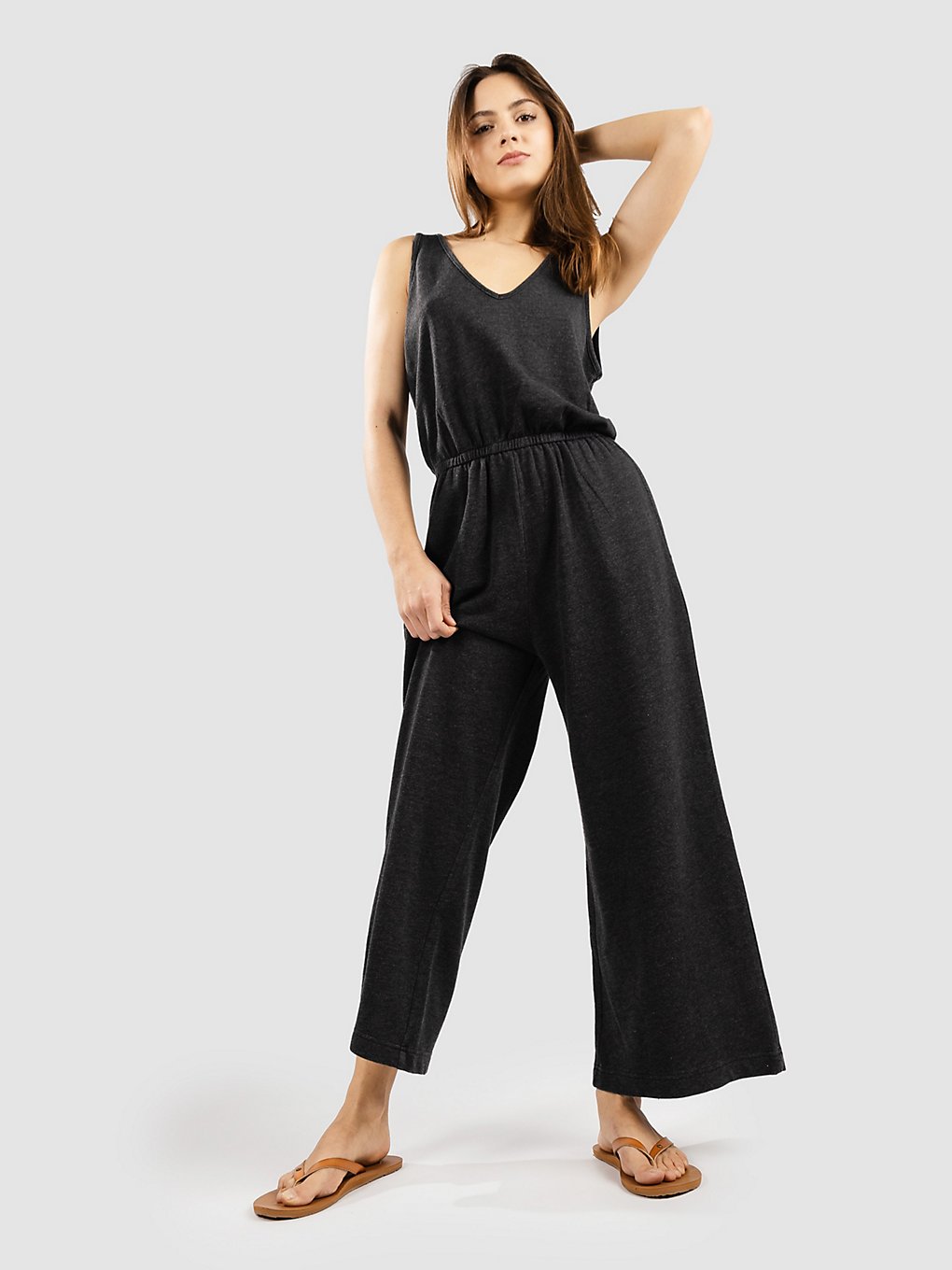 Hurley Stella V Neck Jumpsuit zwart