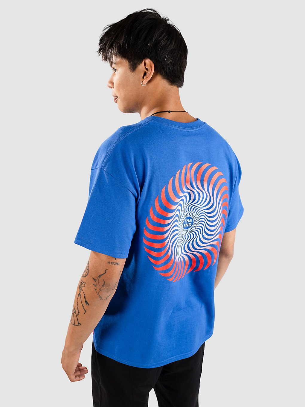 Spitfire Classic Swirl Fade T-Shirt blauw