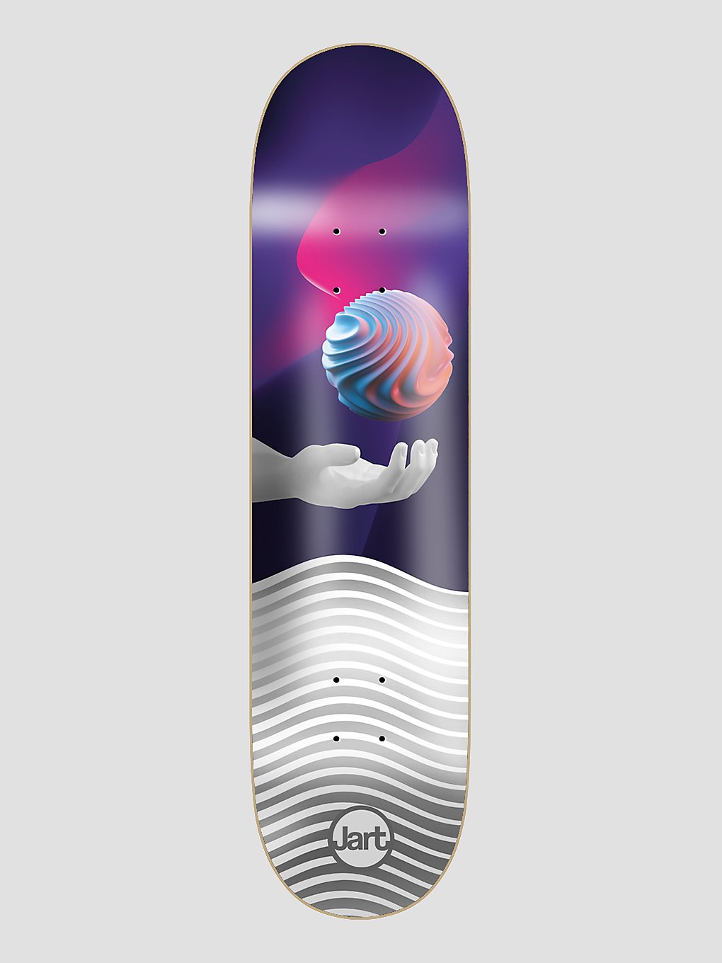 Jart wit Series 8.0" HC Skateboard deck patroon