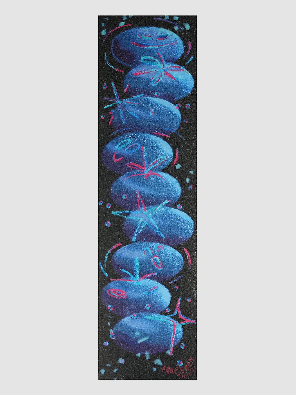 Blue Tomato Trippy Tomato 9" Griptape zwart