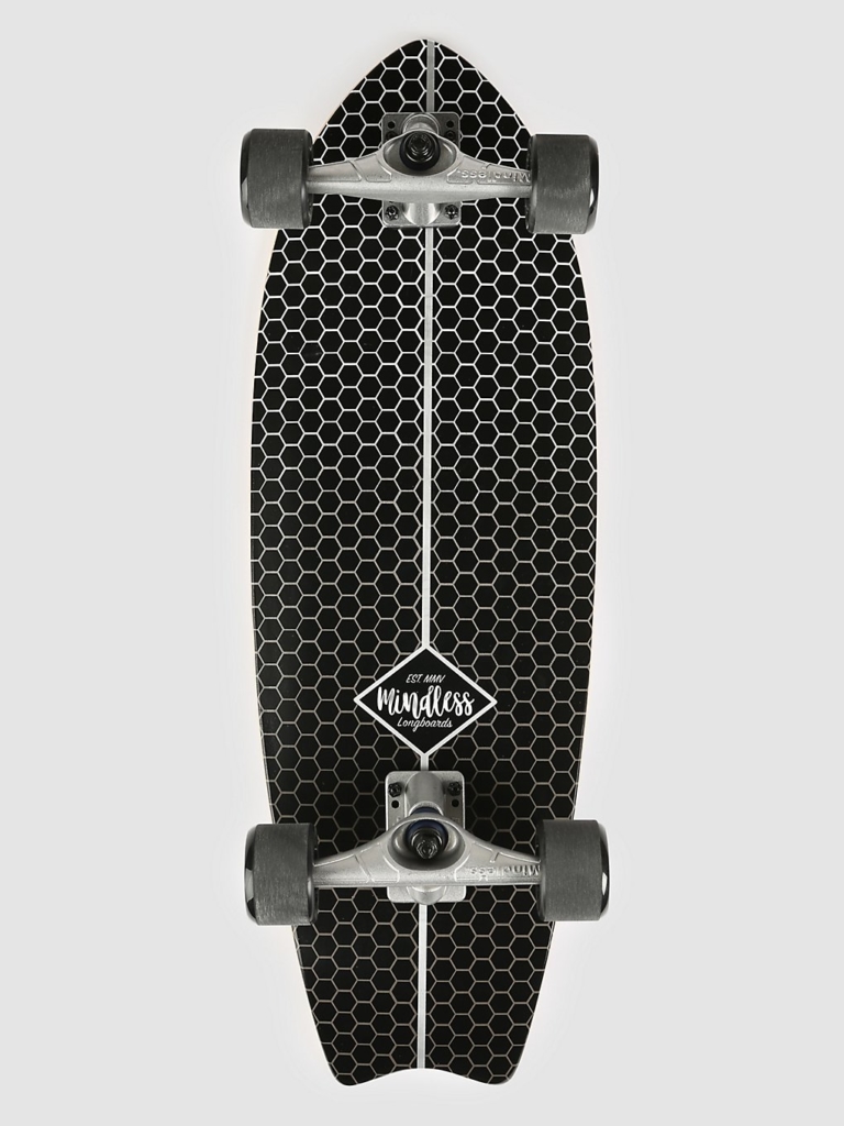 Mindless Longboards Fish Tail Surf Skate 29.5″ Surfskate zwart