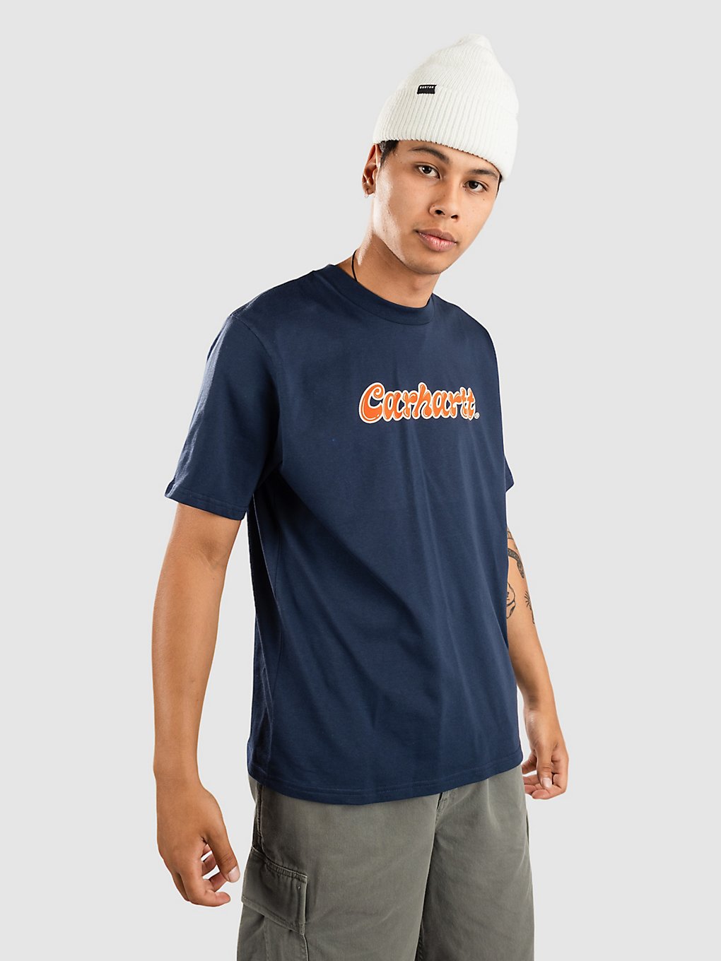 Carhartt WIP Liquid Script T-Shirt blauw