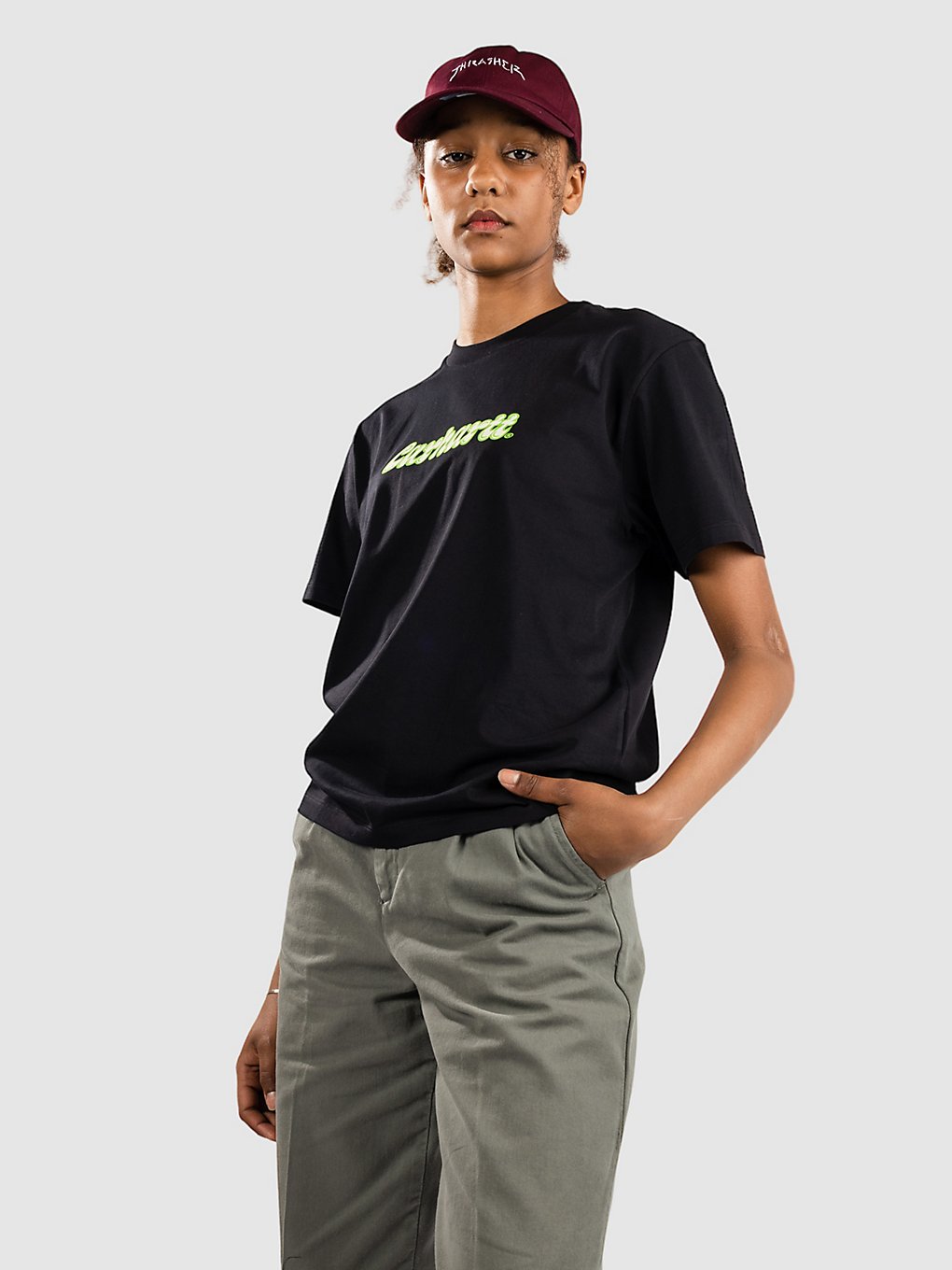 Carhartt WIP Liquid Script T-Shirt zwart