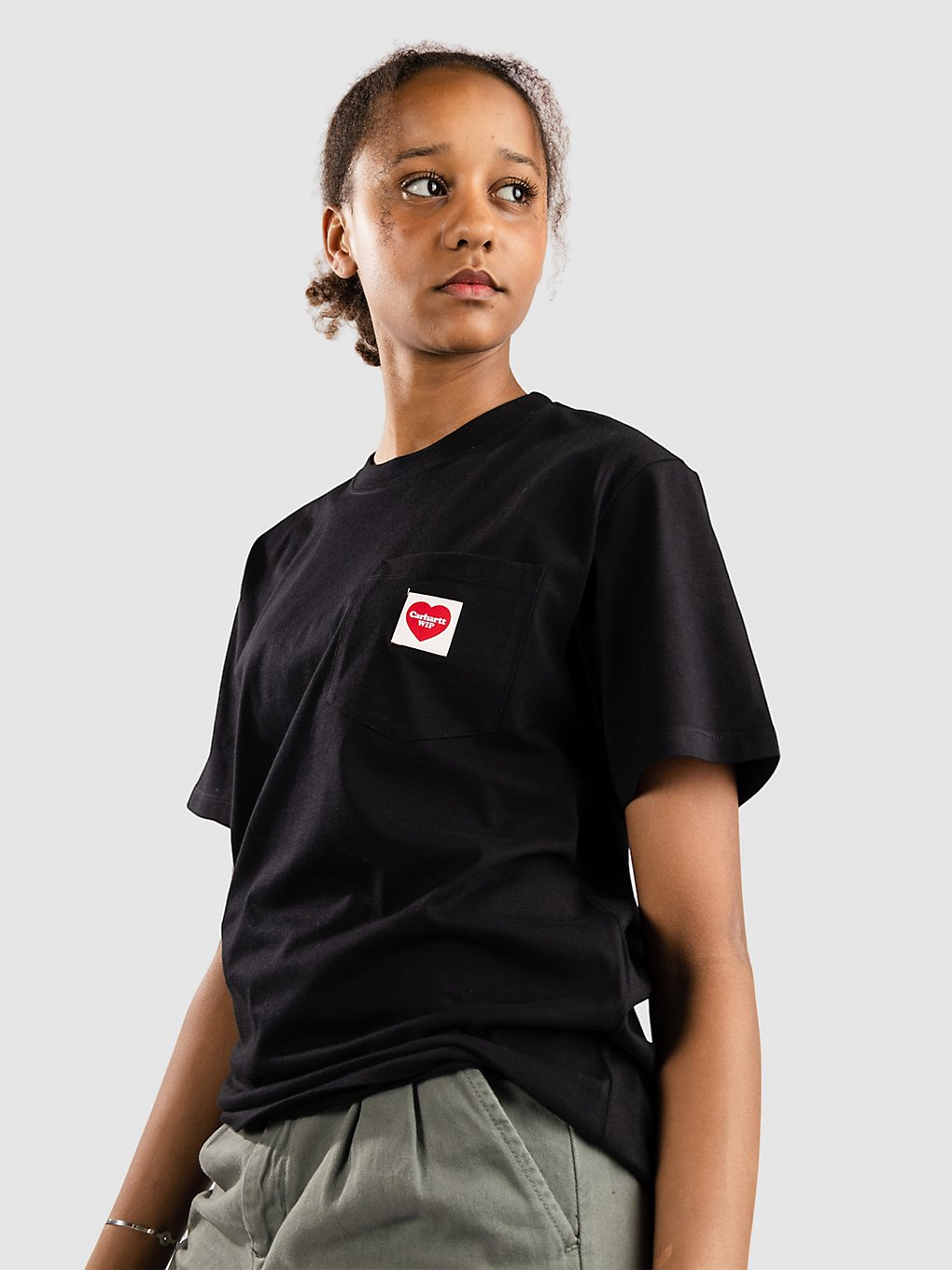 Carhartt WIP Pocket Heart T-Shirt zwart