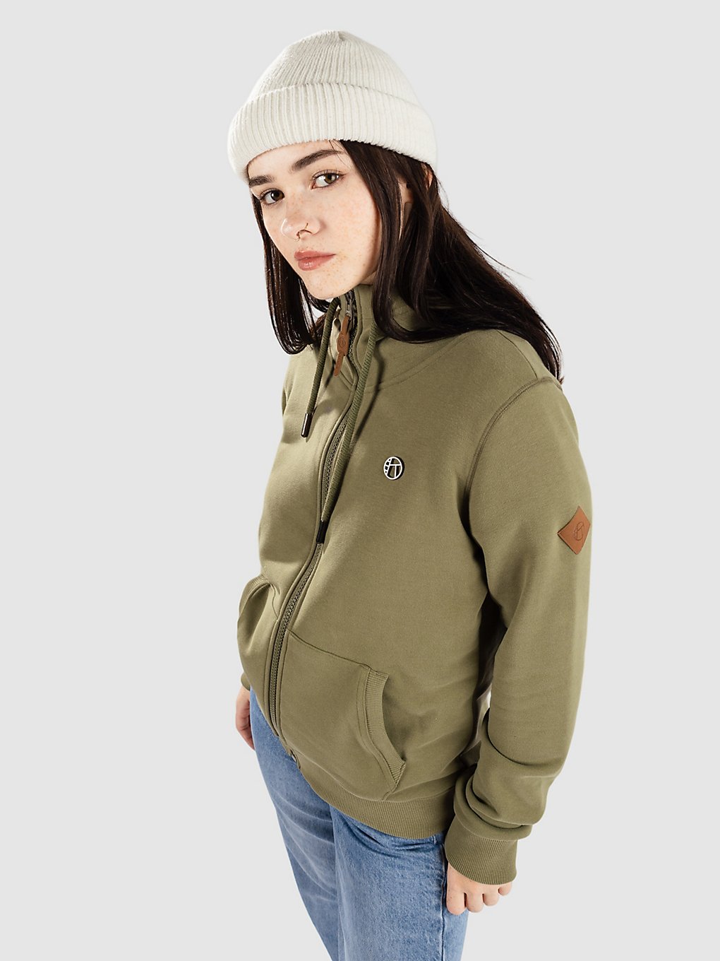 Kazane Sonia Zip Hoodie groen