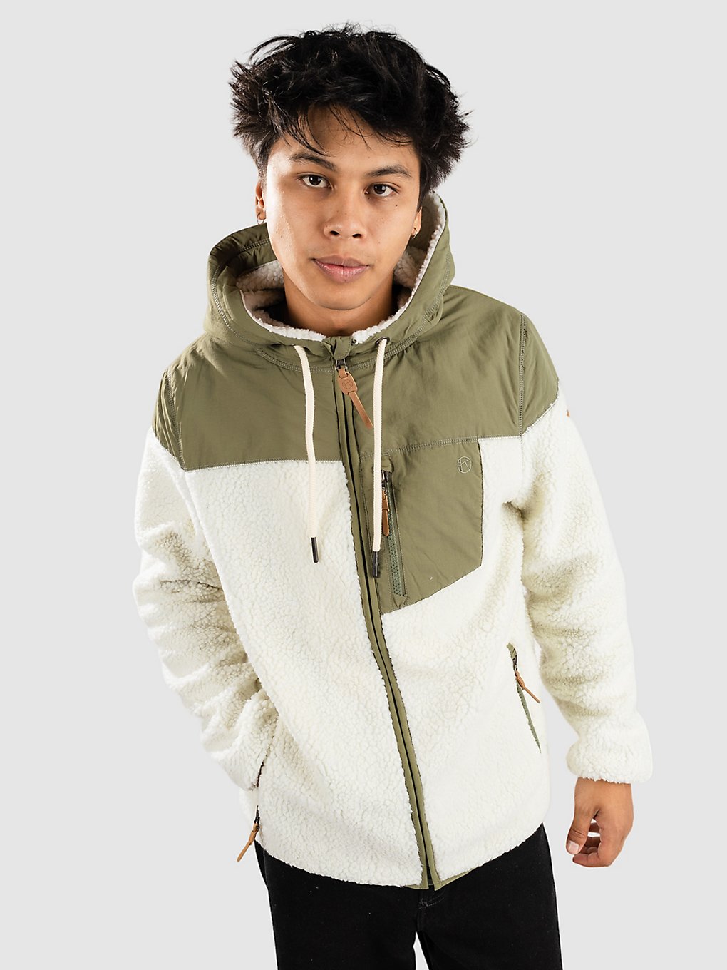 Kazane Noah Zip Hoodie groen