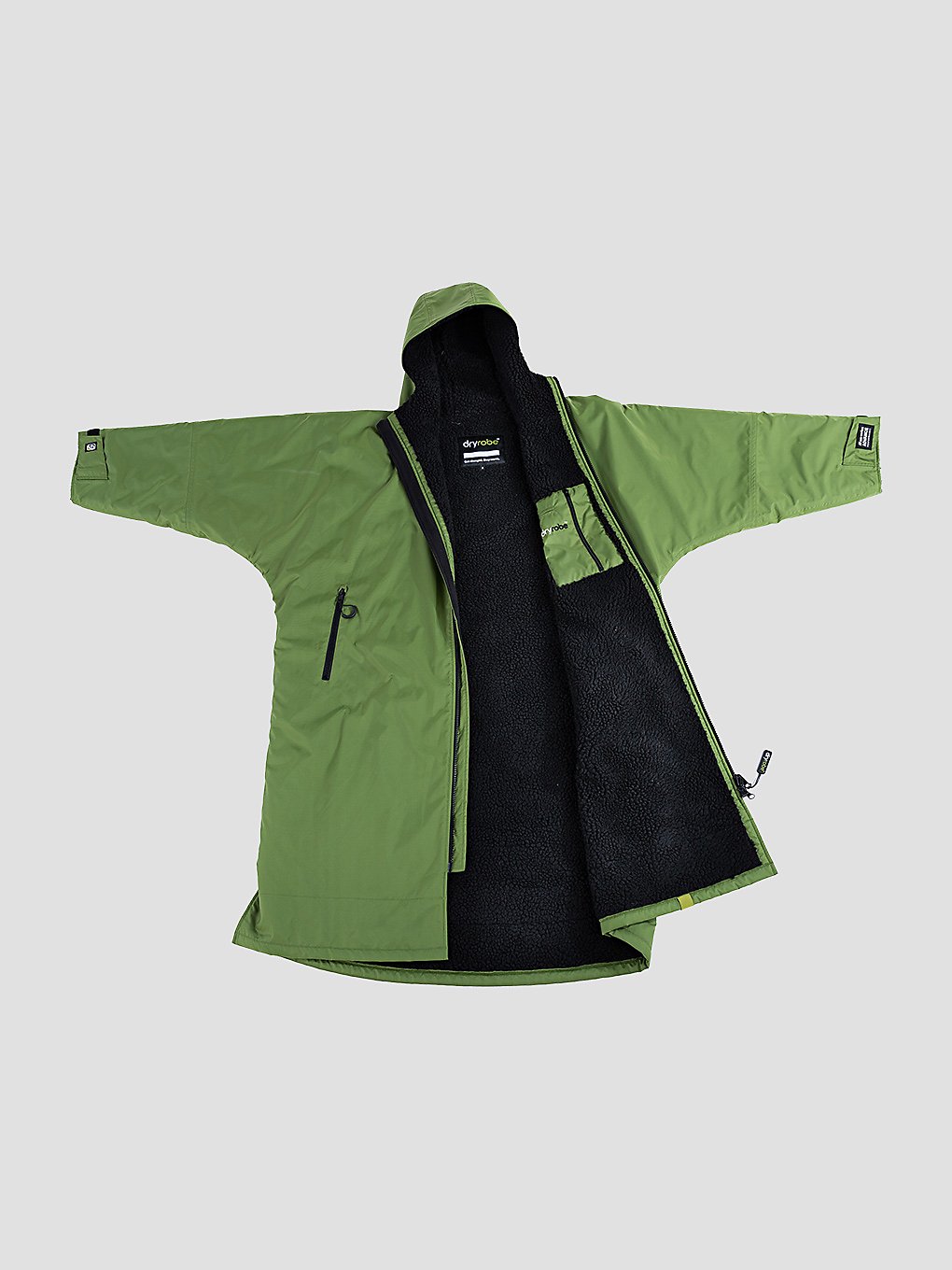 Dryrobe Advance Medium Long Sleeve Surf poncho groen