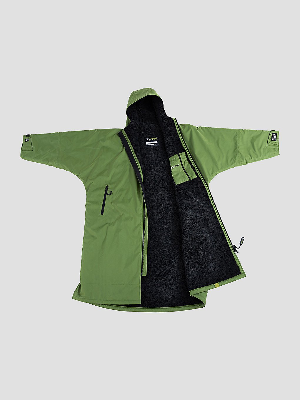 Dryrobe Advance Large Long Sleeve Surf poncho groen