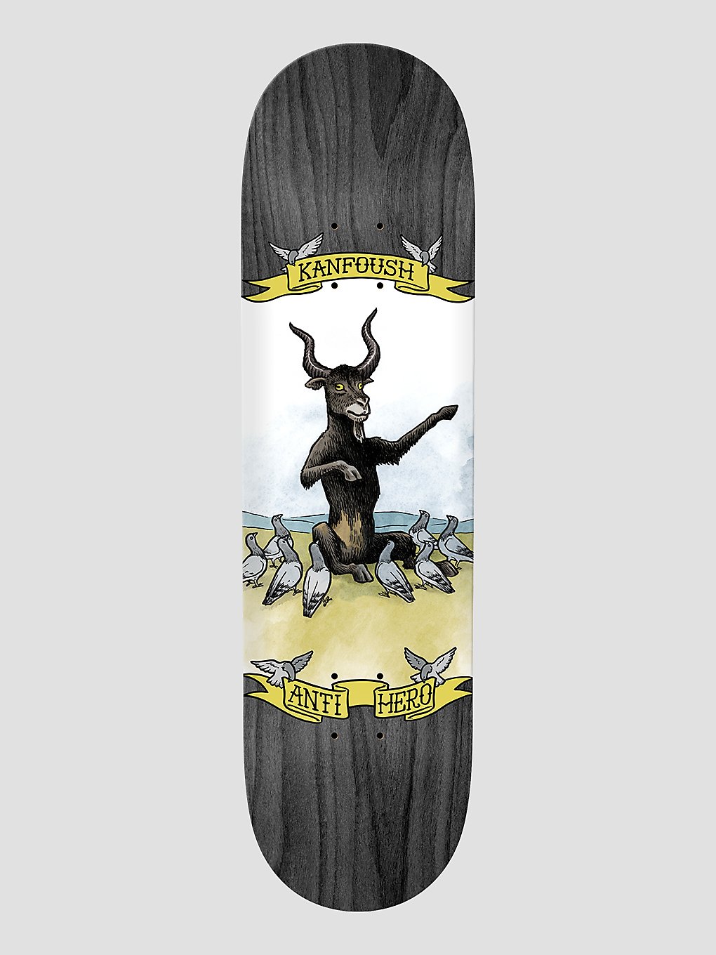 Antihero Kanfoush Pigeon Religion 8.75" Skateboard deck patroon