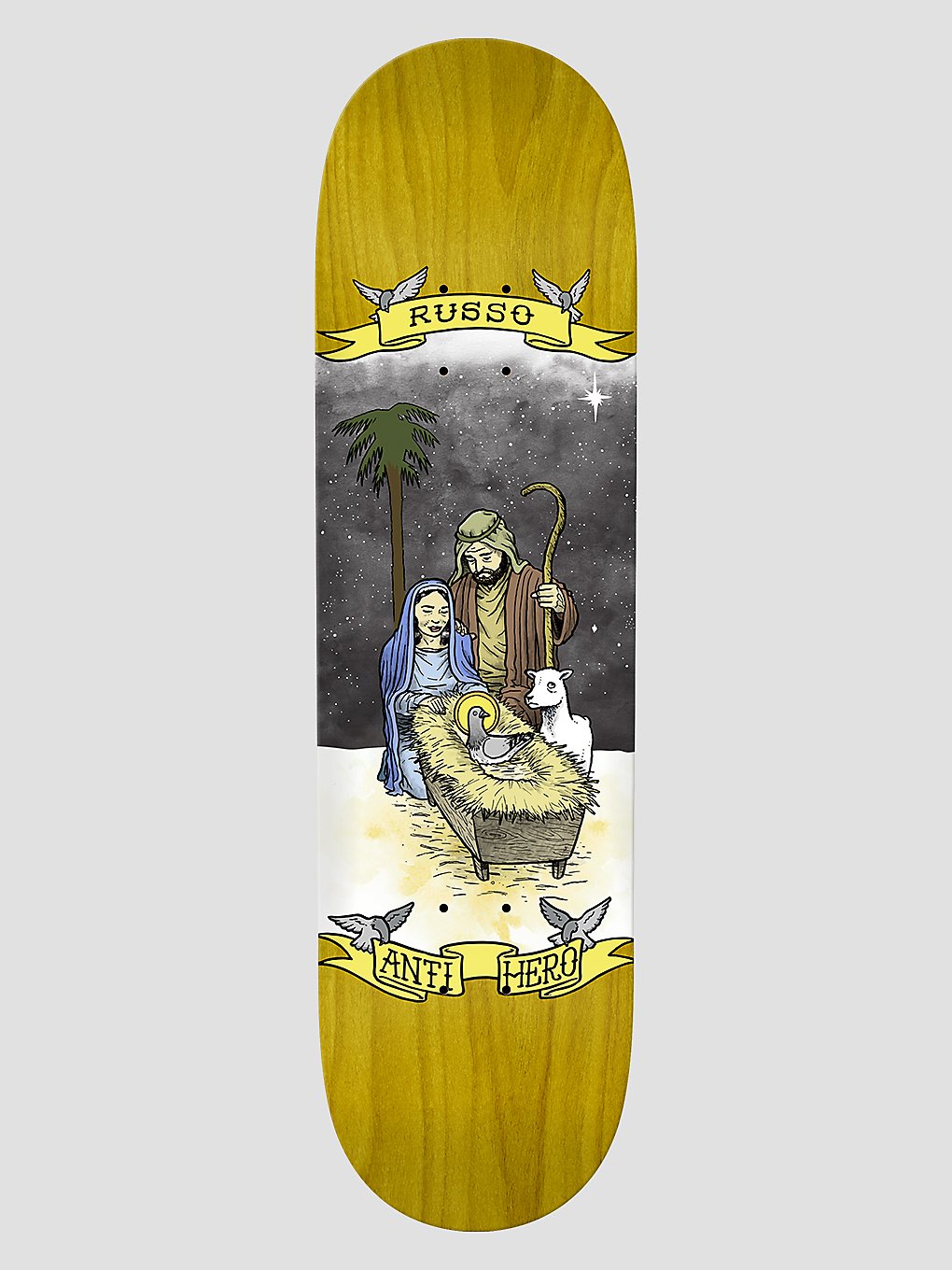 Antihero Russo Pigeon Religion 8.38" Skateboard deck patroon