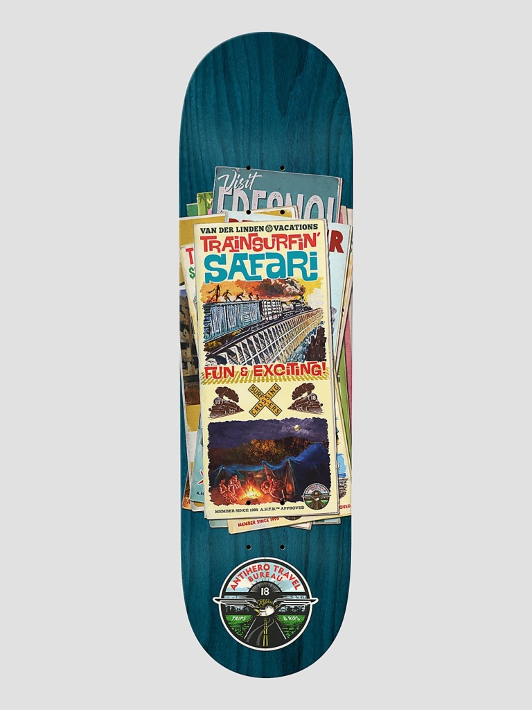 Antihero Daan Travel Bureau 8.06″ Skateboard deck patroon
