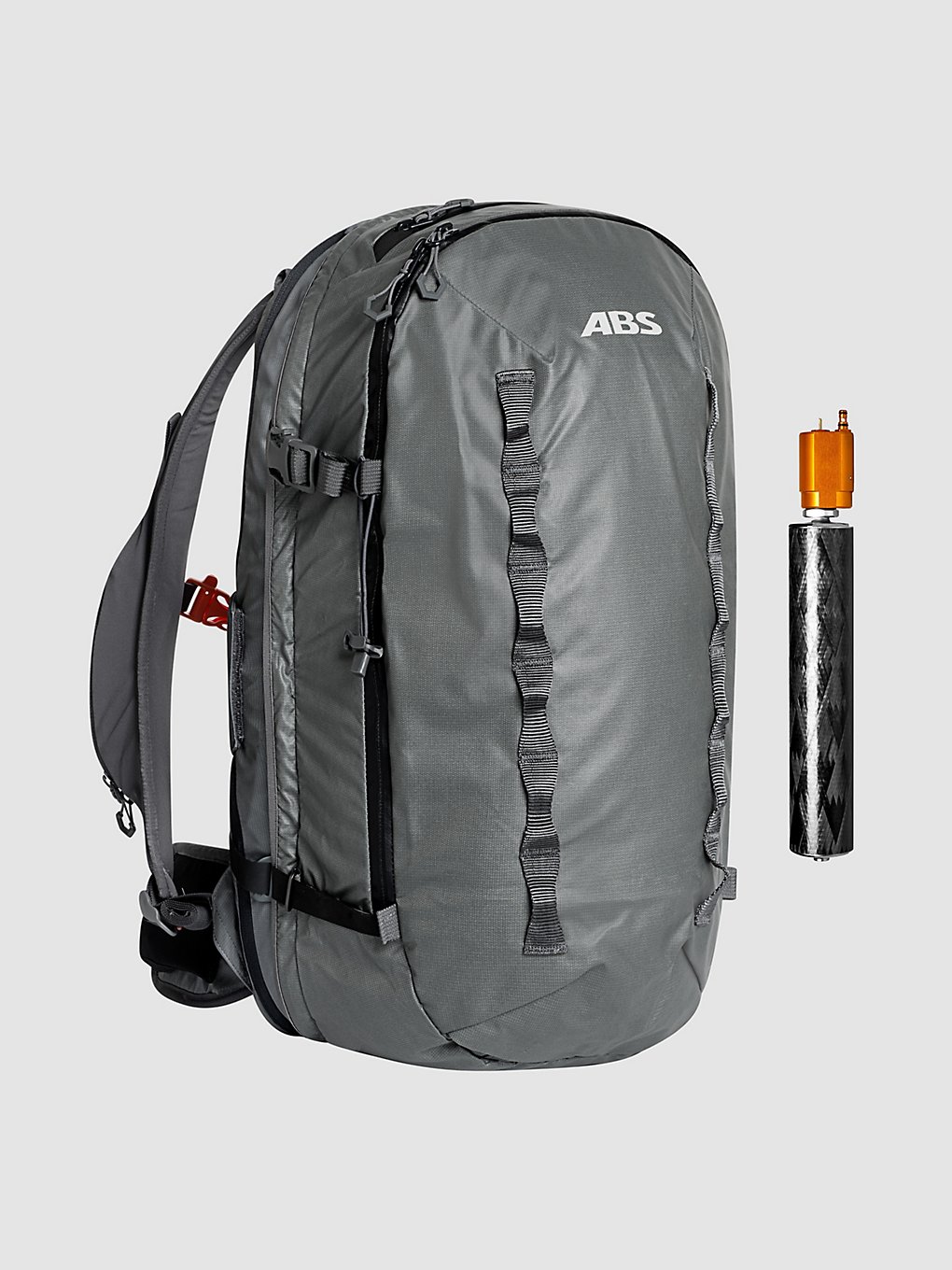 ABS P.Ride Bu Compact 18L + Carbon Inflator Rugzak grijs