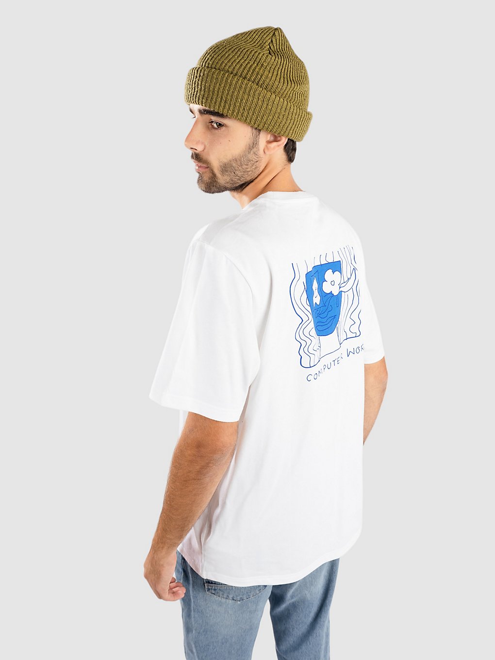 adidas Skateboarding Shmoo Art T-Shirt wit