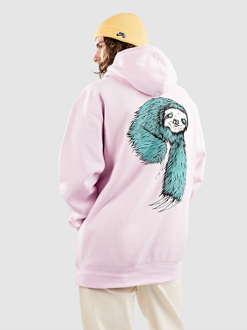 Welcome Sloth Hoodie roze