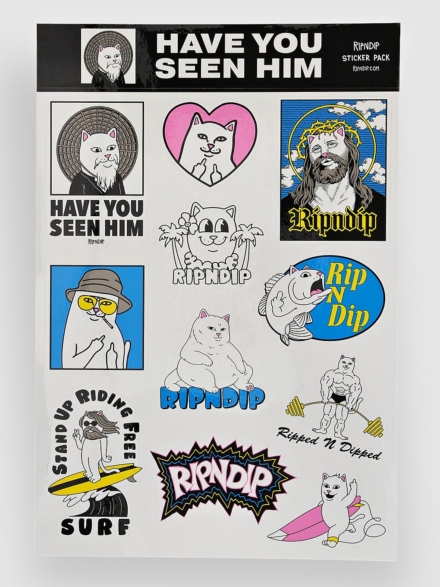 RIPNDIP Have You Seen Him? Sticker patroon