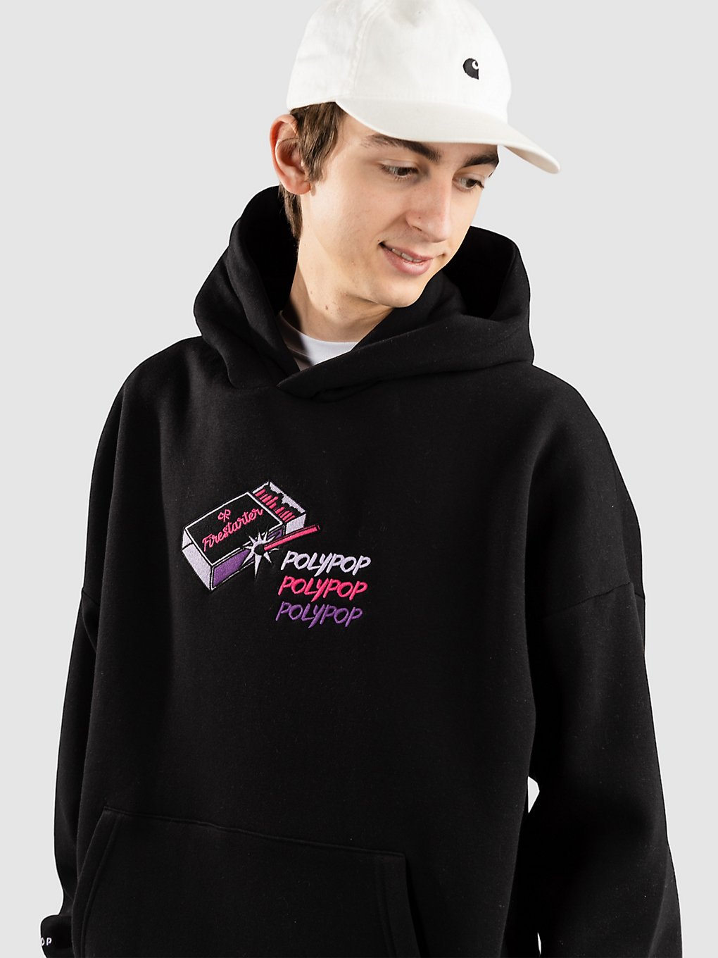 Polypop Firestarter Relaxed Fit Hoodie zwart