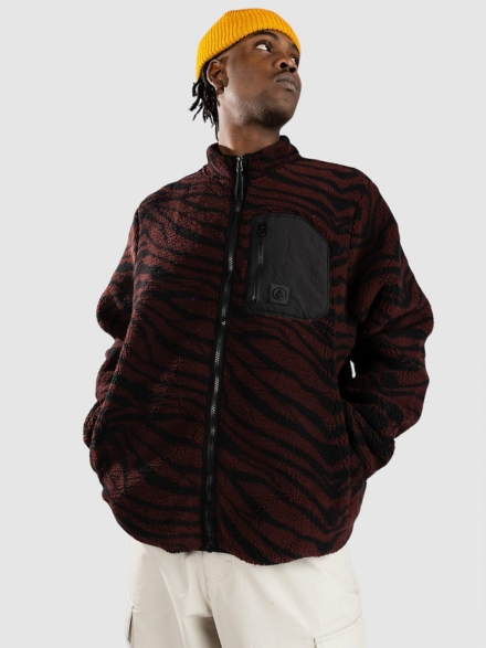 Volcom Muzzer Fuzzar Zip Hoodie bruin