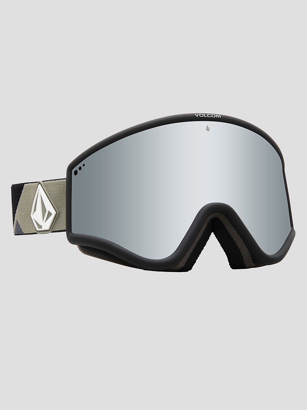 Volcom Yae Lt Military (+Bonus Lens) Skibril zwart