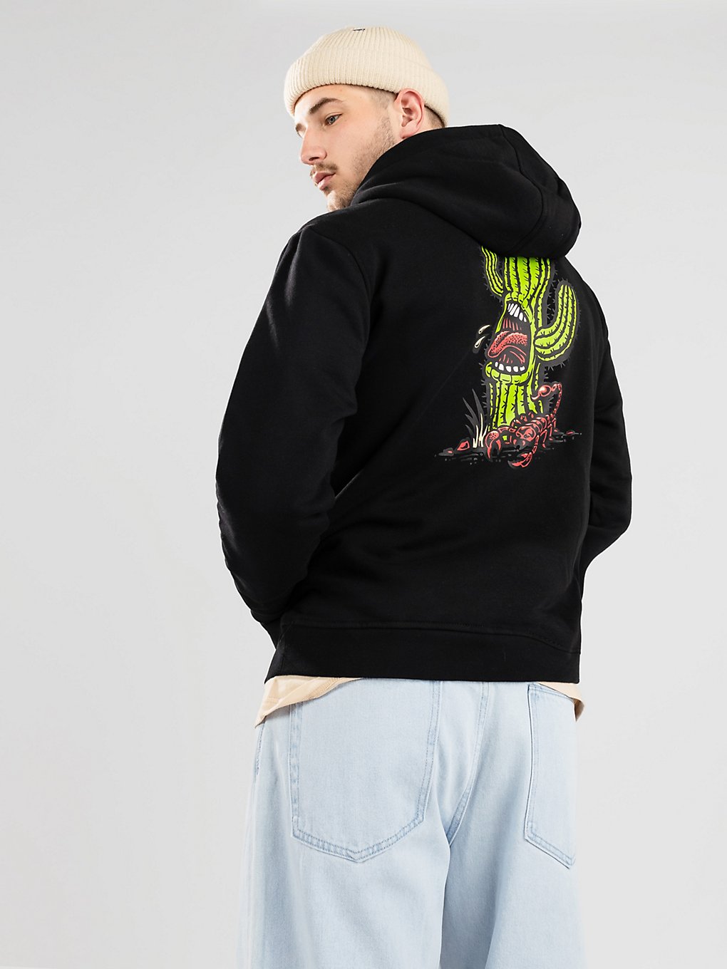 Santa Cruz Screaming Cactus Hoodie zwart