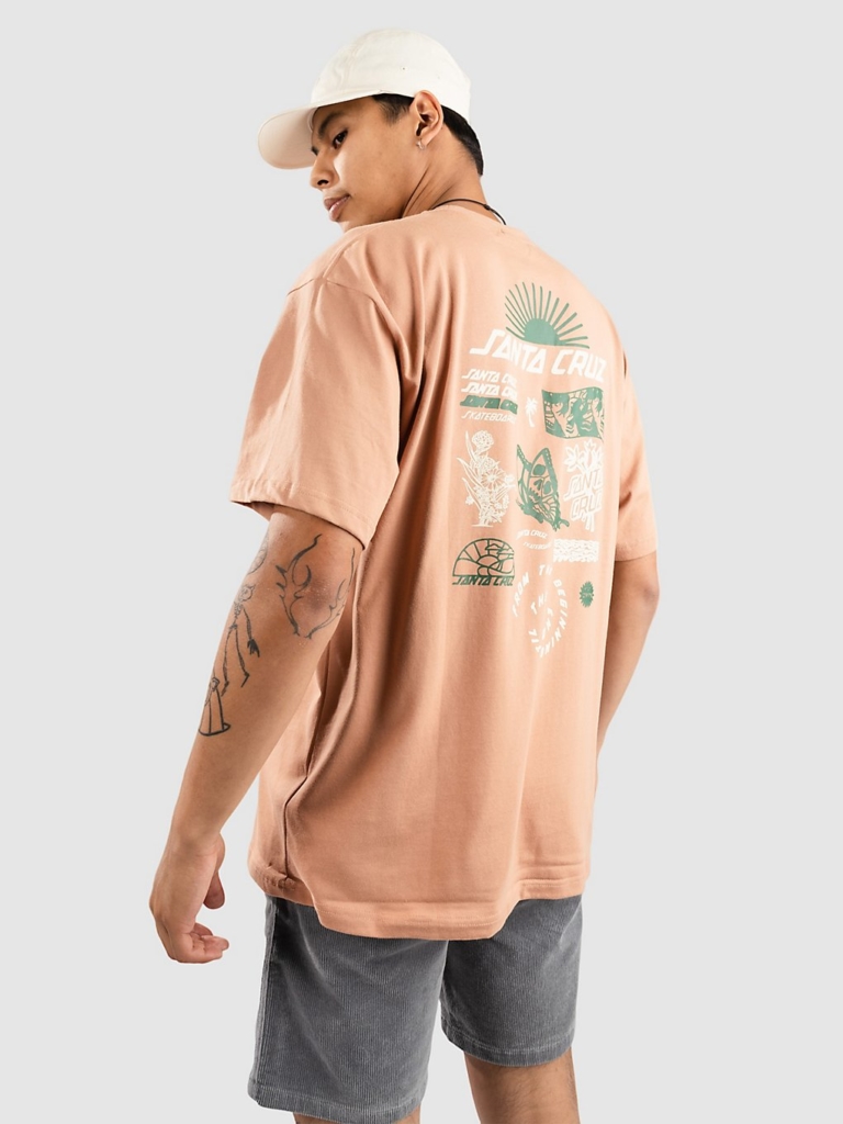 Santa Cruz Rise ‘N Shine Front T-Shirt bruin