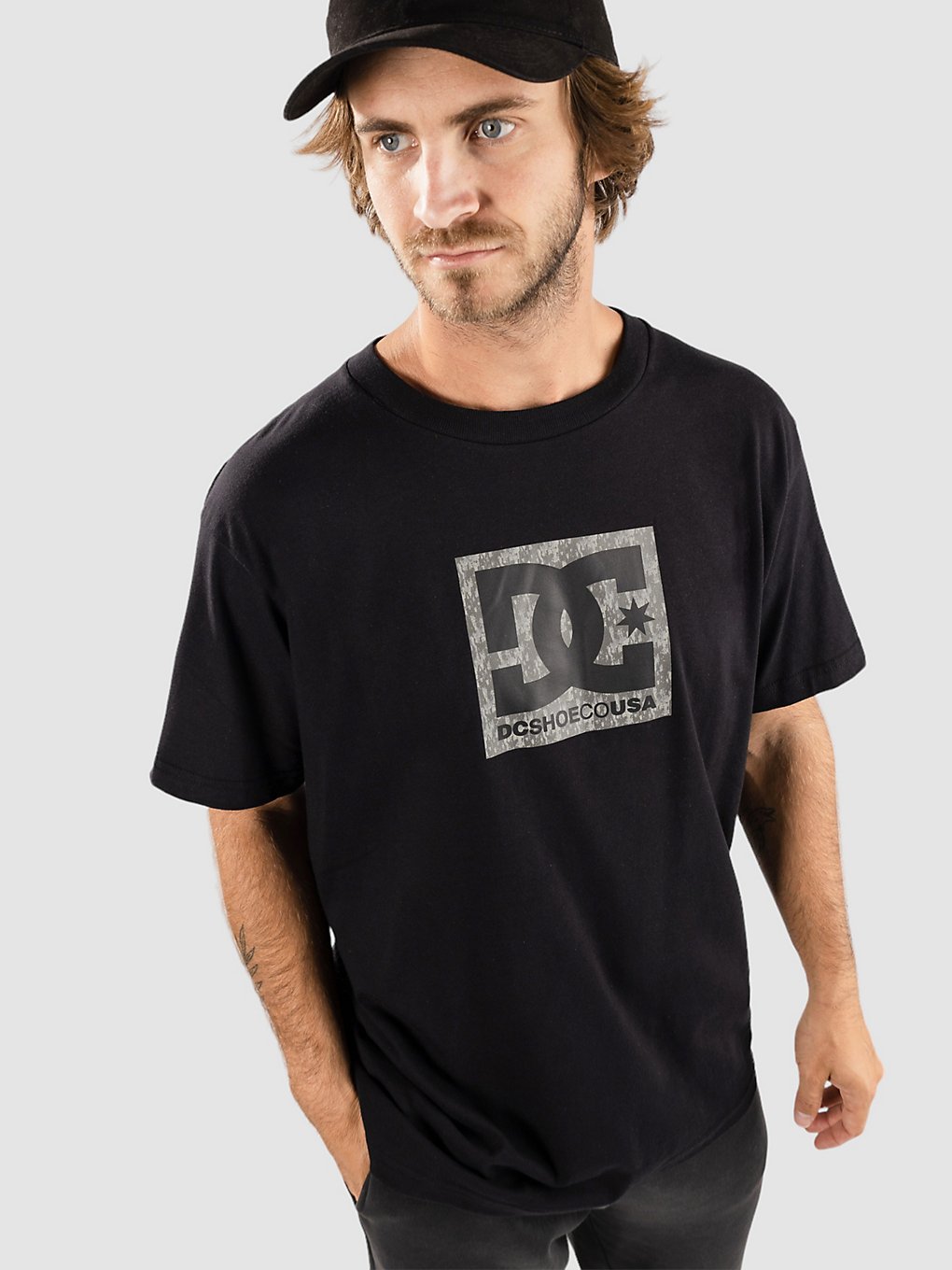 DC Square Star Fill T-Shirt zwart
