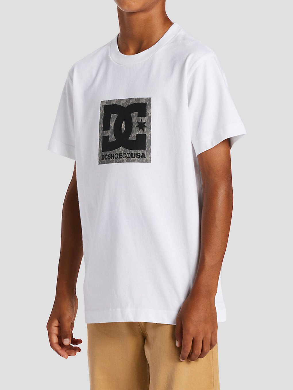 DC Square Star Fill T-Shirt wit