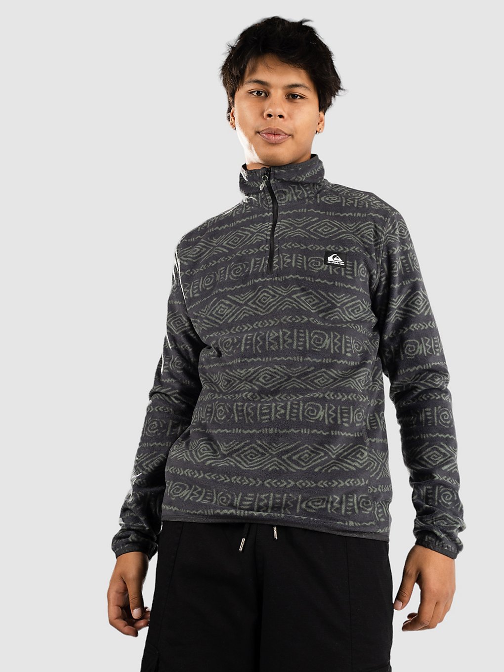 Quiksilver Aker Half Zip Trui zwart