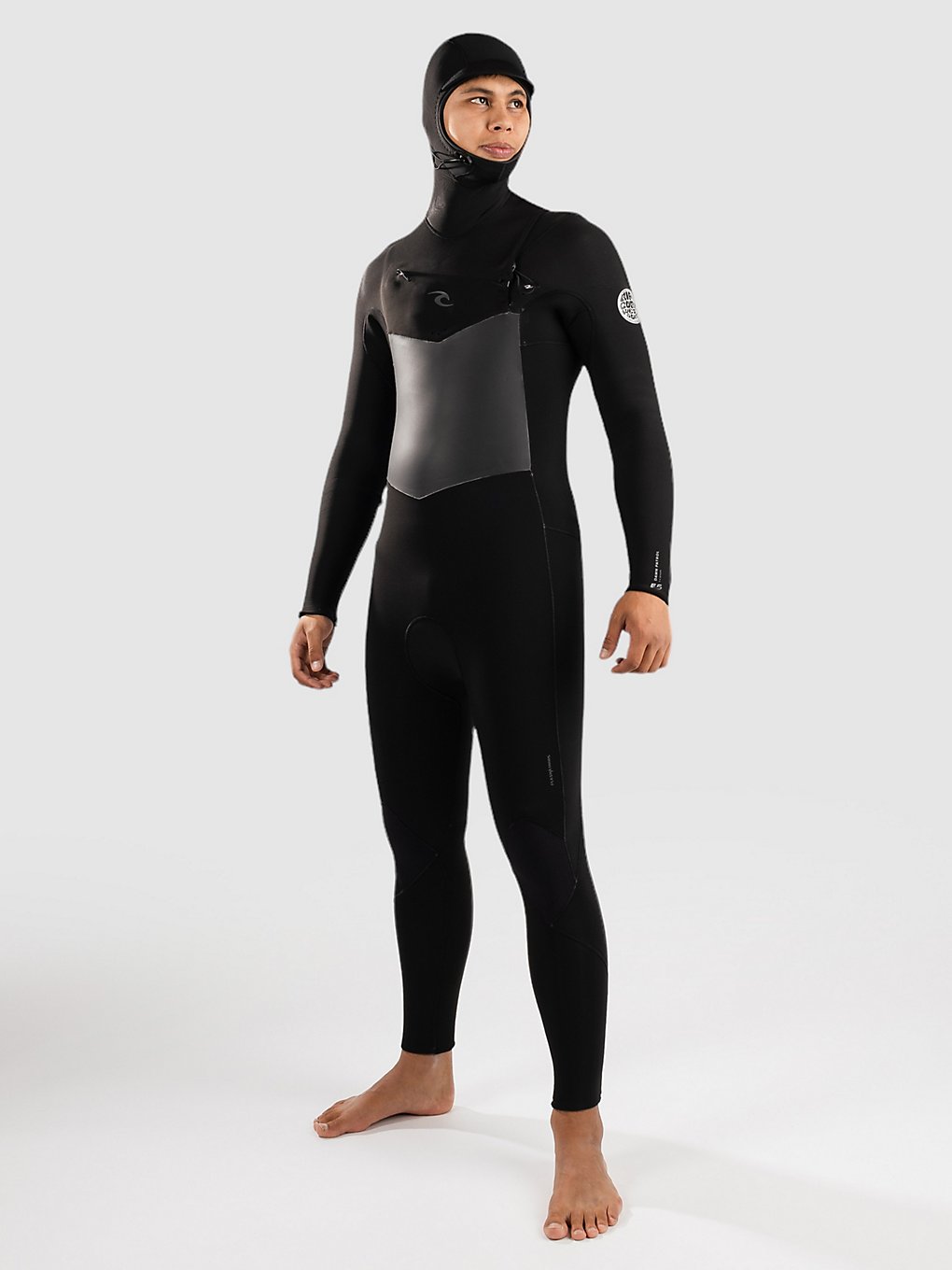 Rip Curl D/Patrol Hood 54Gb C/Zip Wetsuit zwart