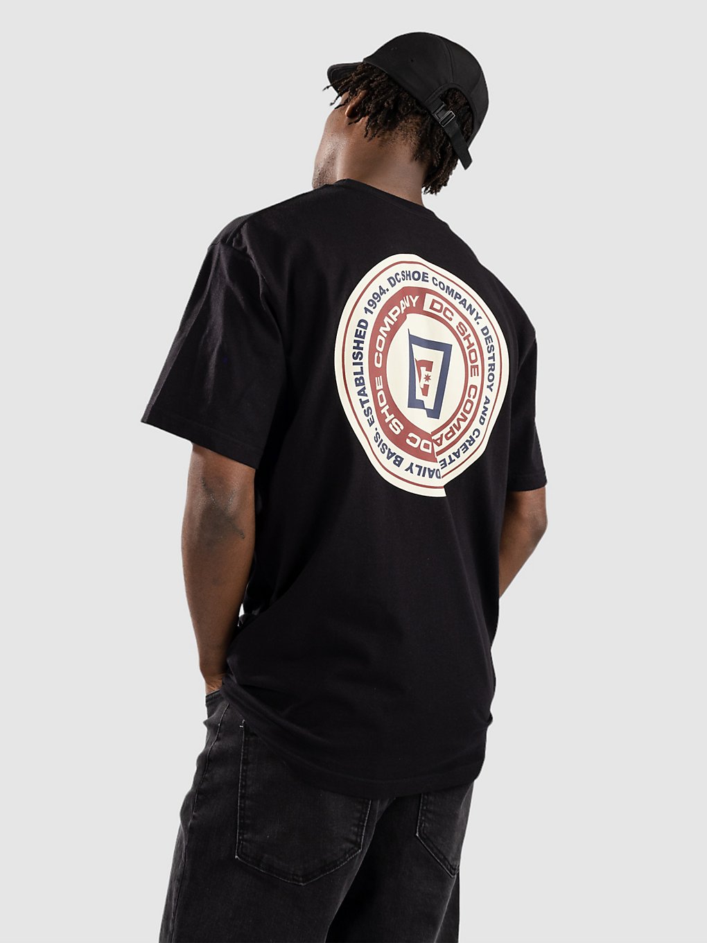 DC Old Head T-Shirt zwart