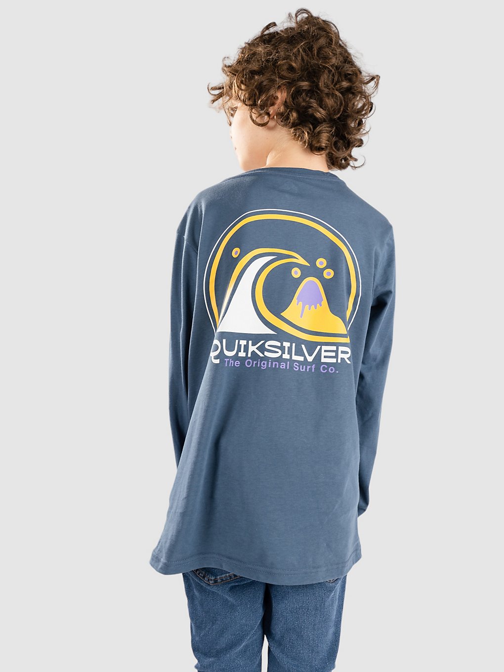 Quiksilver Clean Circle Longsleeve T-Shirt blauw