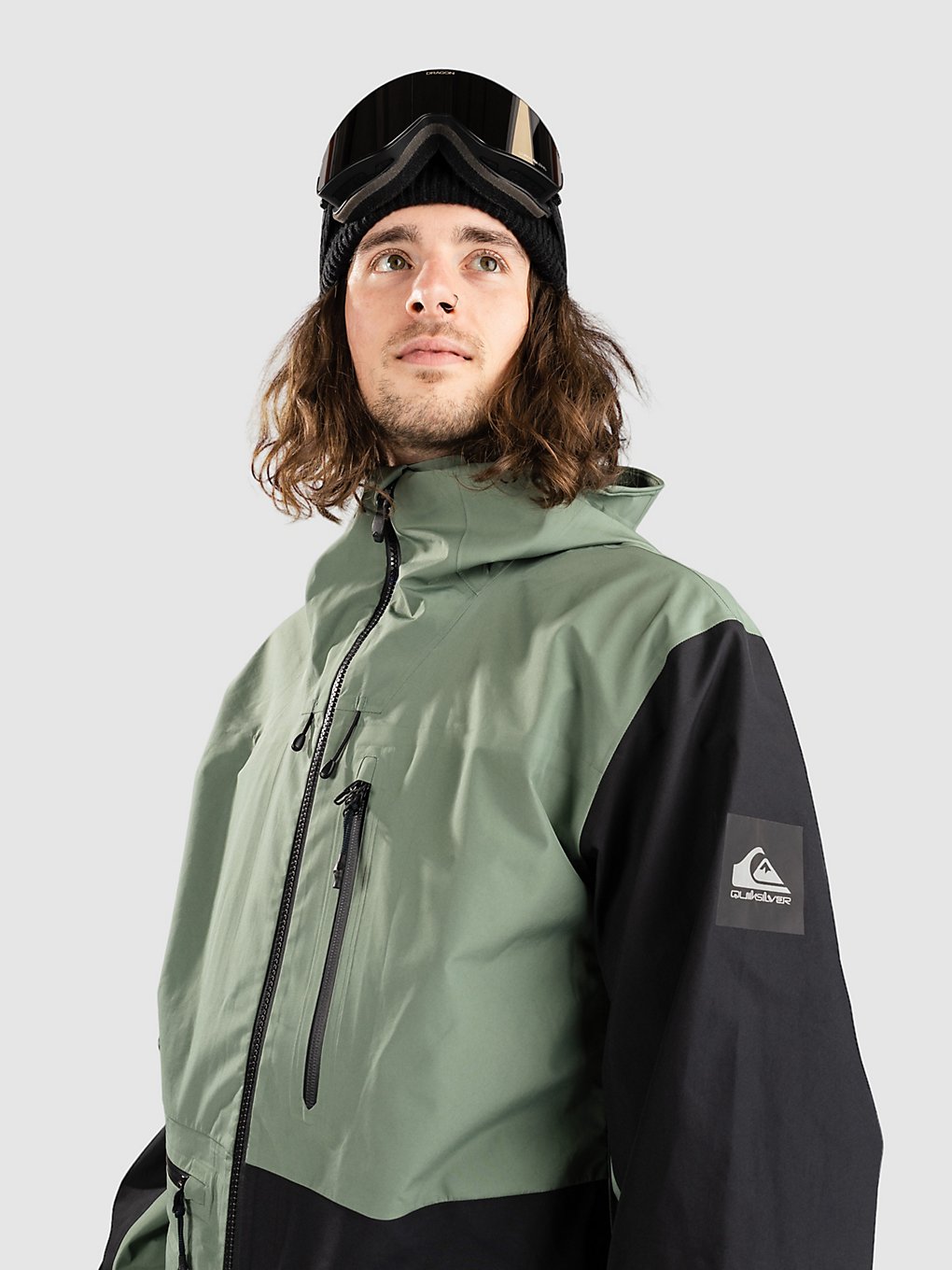 Quiksilver Hlpro S Carlson 3L Gore-Tex Jas groen