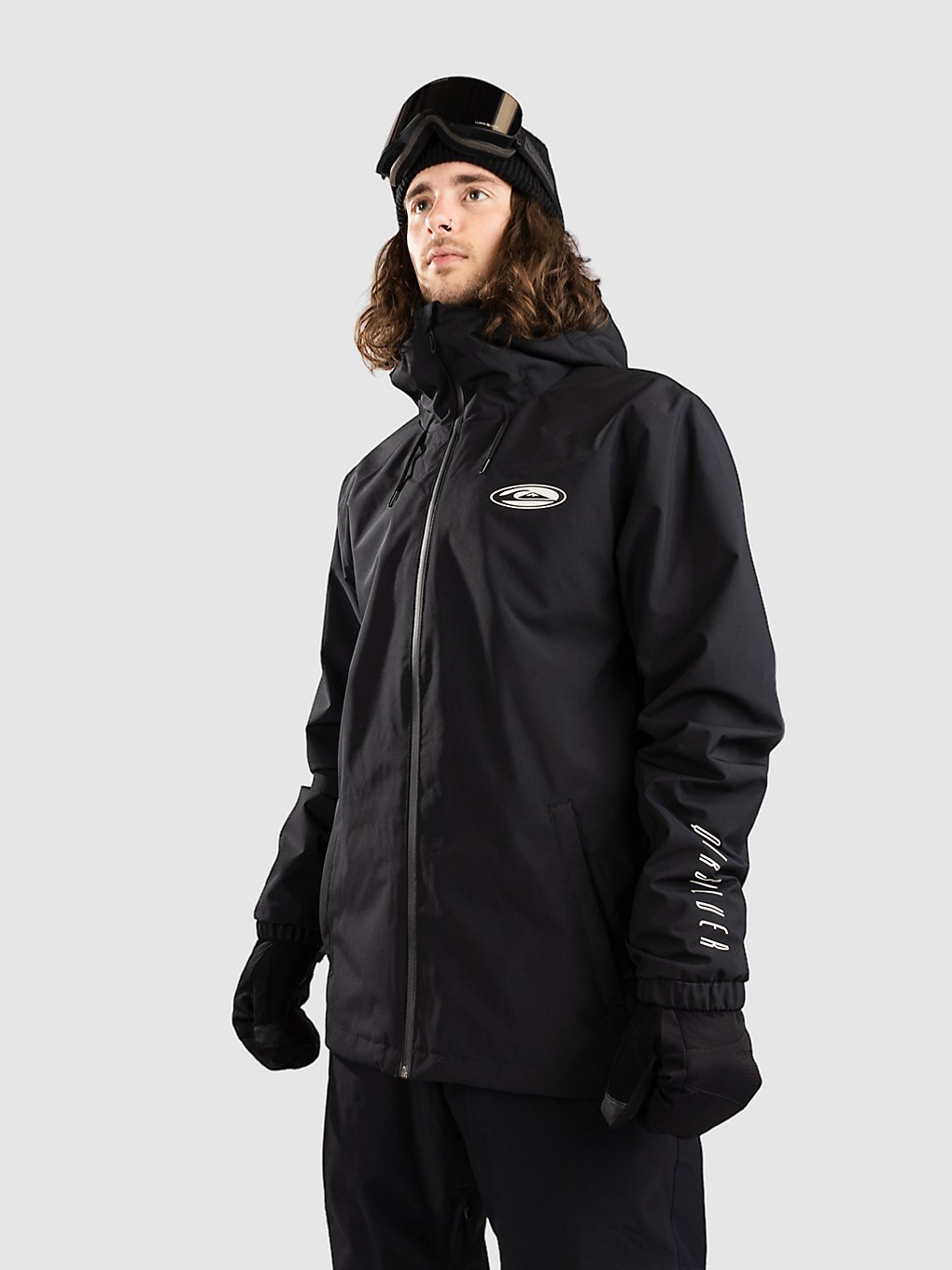 Quiksilver High In The Hood Jas zwart