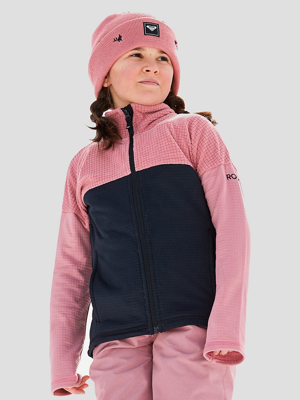 Roxy Sidley Fleece trui roze