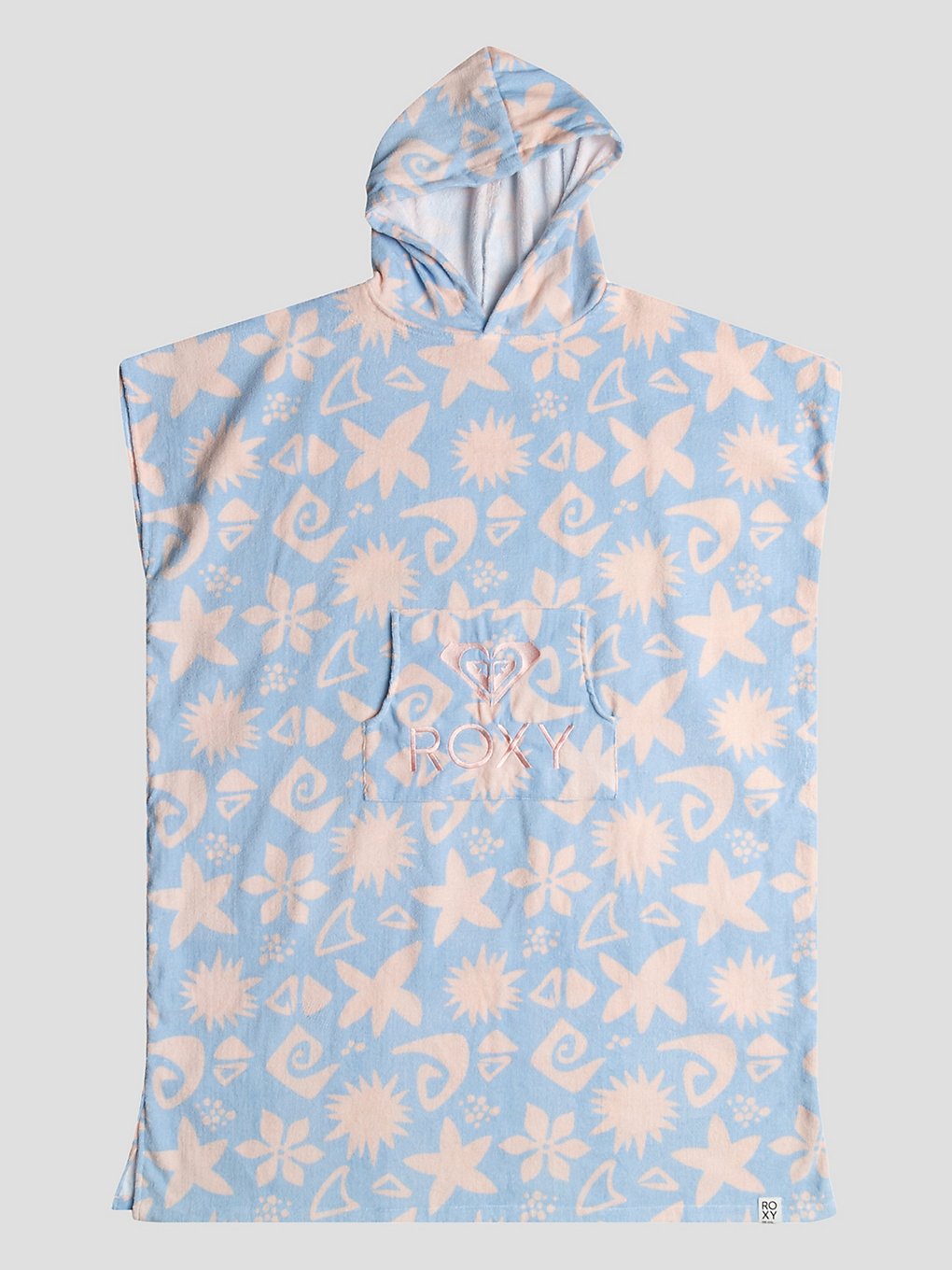 Roxy Stay Magical Printed Surf poncho blauw