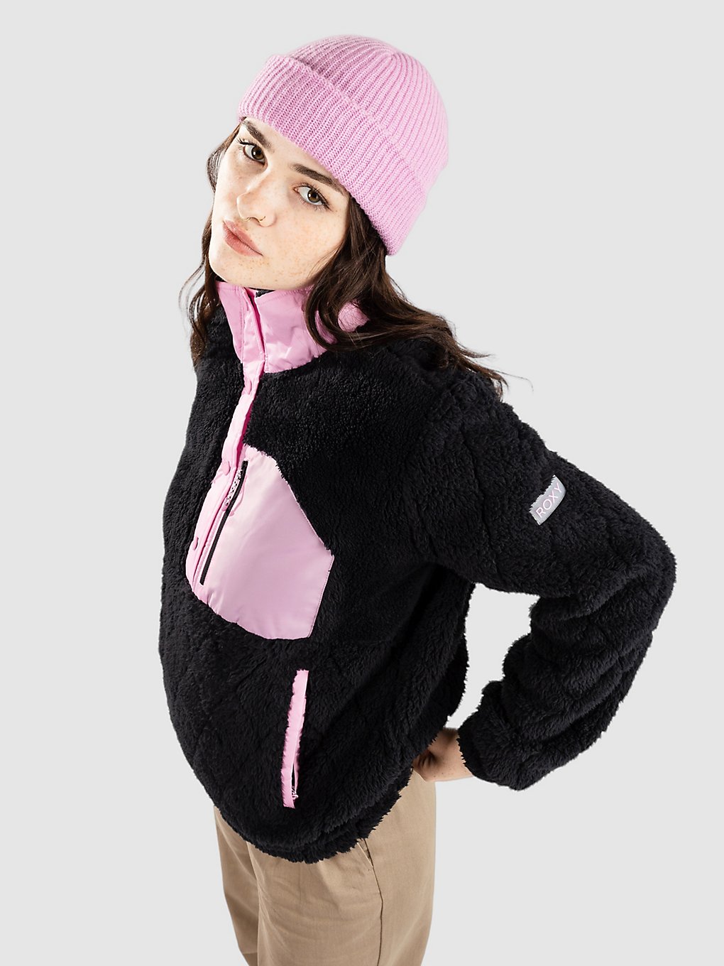 Roxy Alabama Fleece trui zwart