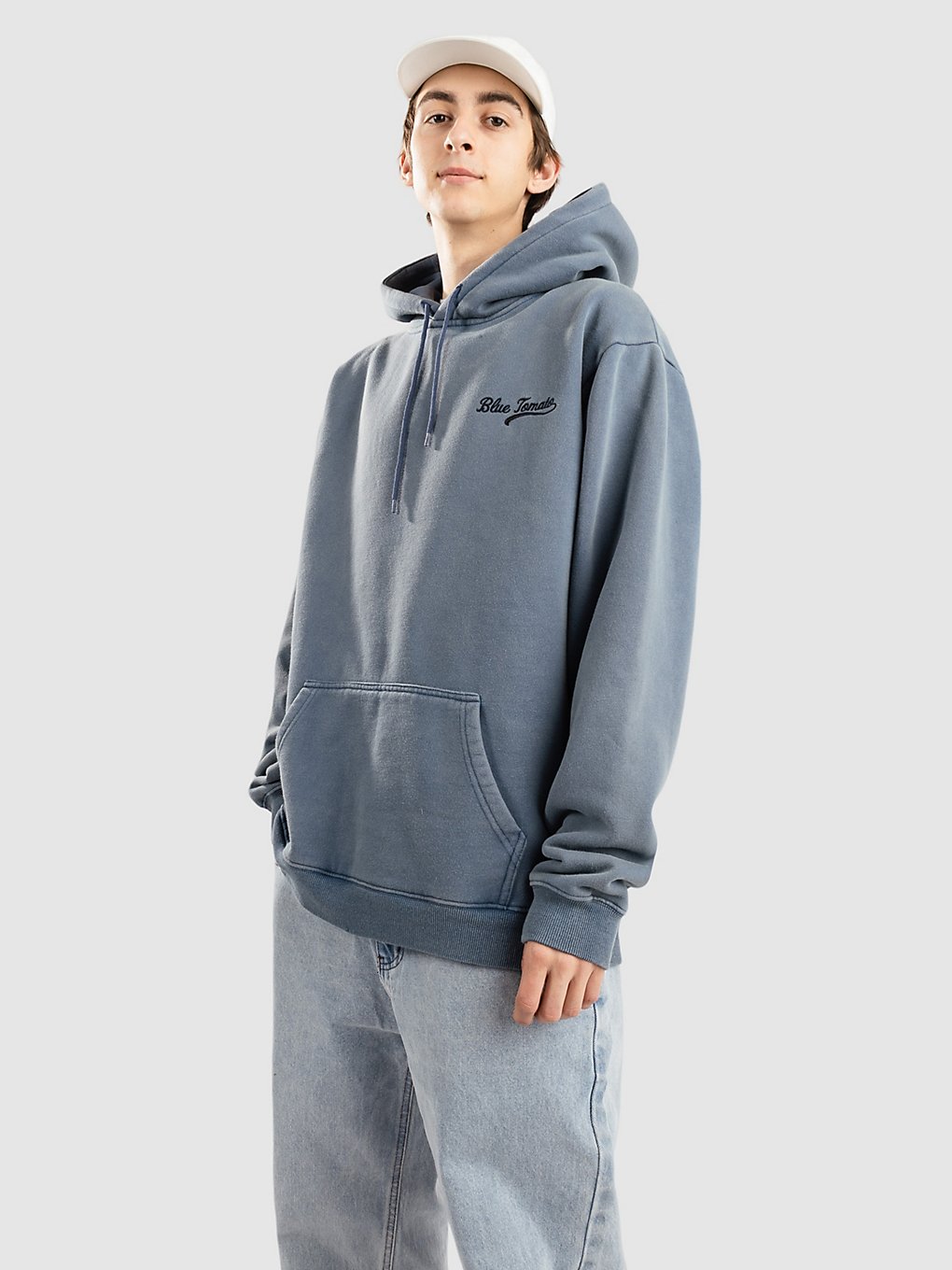 Blue Tomato Washed Hoodie blauw