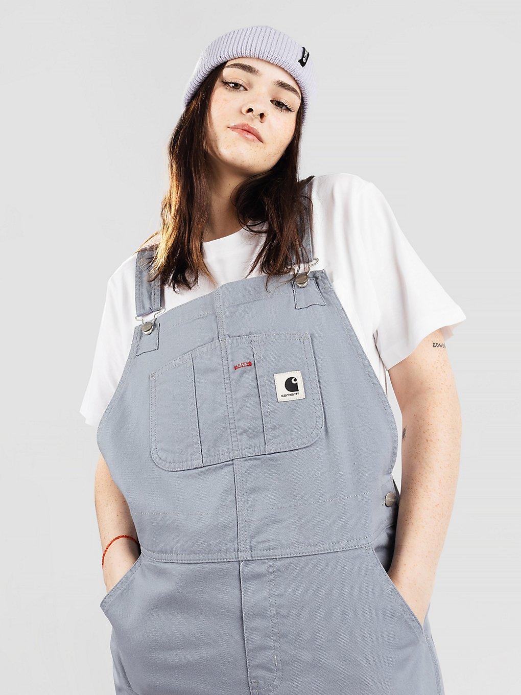 Carhartt WIP Bib Overall Straight blauw