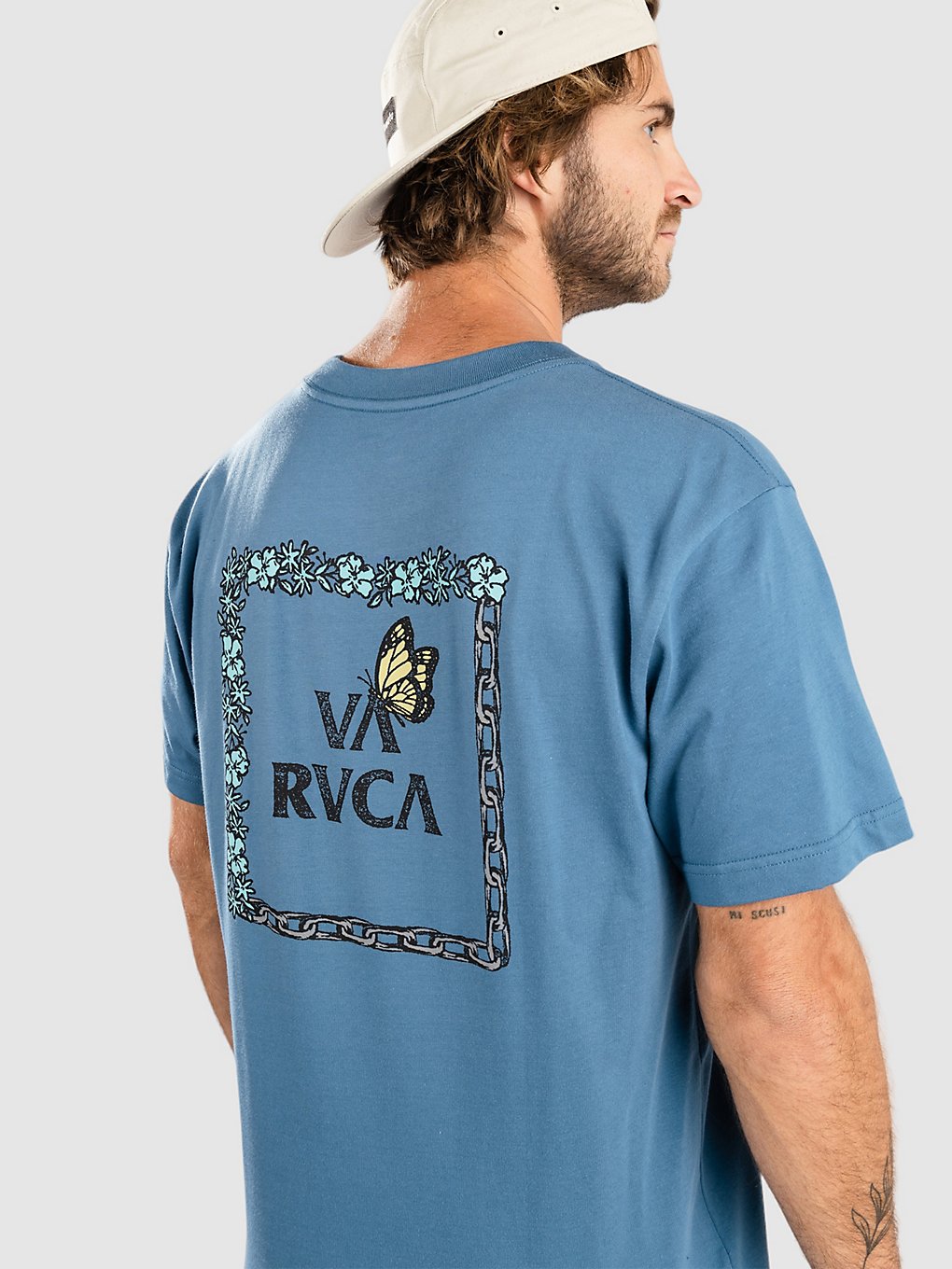 RVCA Food Chain T-Shirt blauw