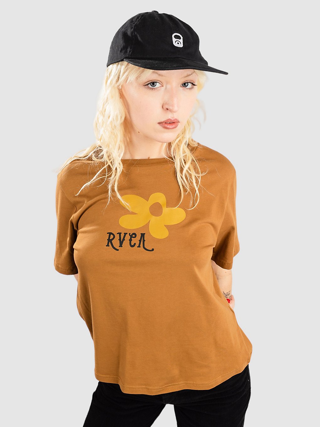 RVCA Daisy T-Shirt bruin