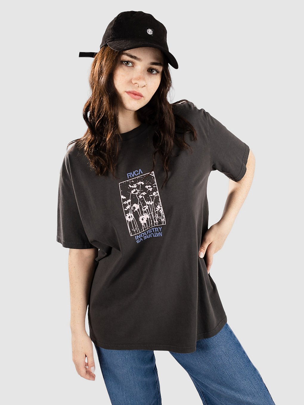 RVCA Fields Relaxed T-Shirt zwart