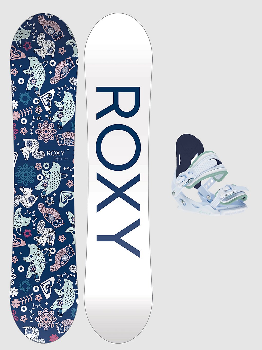 Roxy Poppy Package + Poppy XS 2024 Snowboard set patroon