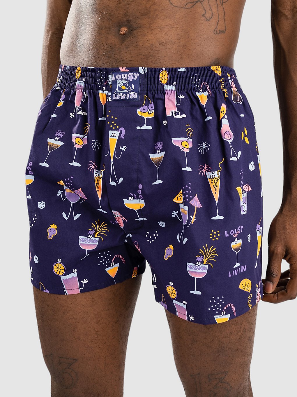 Lousy Livin Cocktails Boxershorts blauw