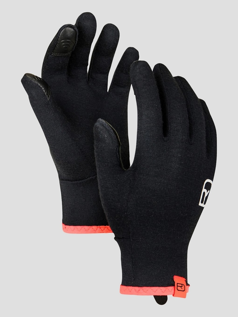 Ortovox 185 Rock’N’Wool Liner Handschoenen zwart