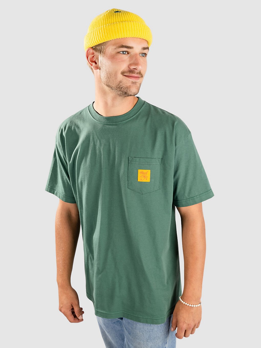 HUF Horus Pocket T-Shirt groen