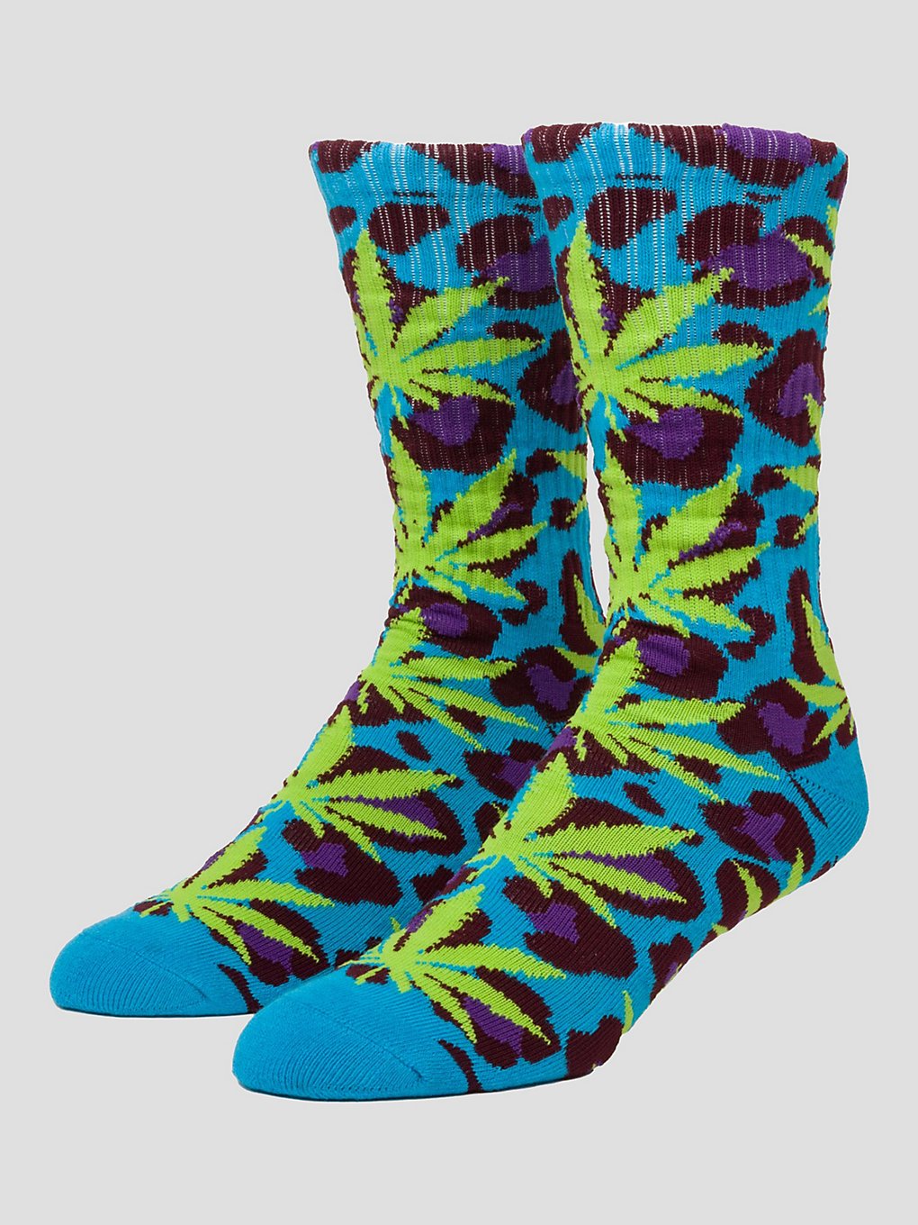 HUF Wildlife Plantlife Sokken blauw