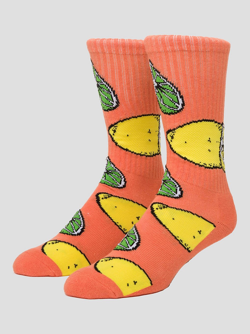 HUF Lemon Lime Crew Sokken oranje