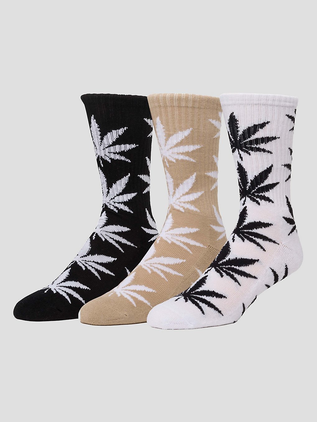 HUF Set 3 Pack PL Sokken zwart