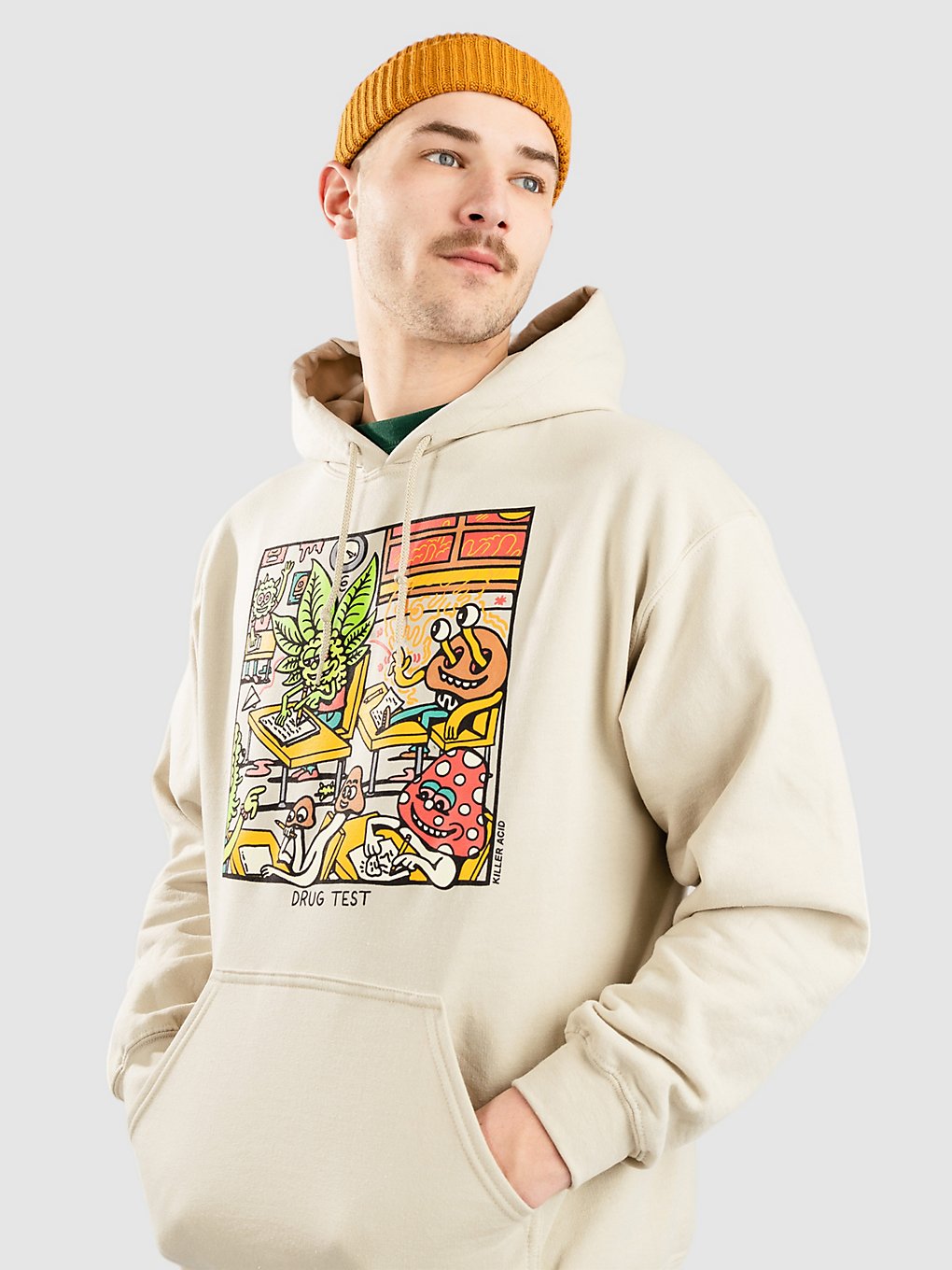 Killer Acid Drug Test Hoodie bruin