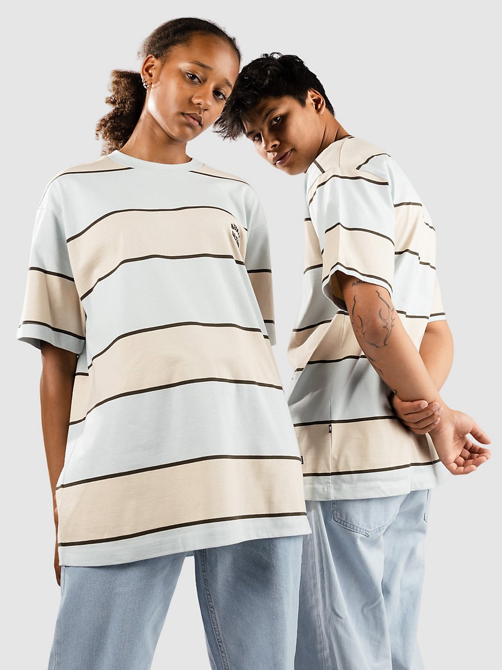 SWEET SKTBS Sweet Loose Striped T-Shirt