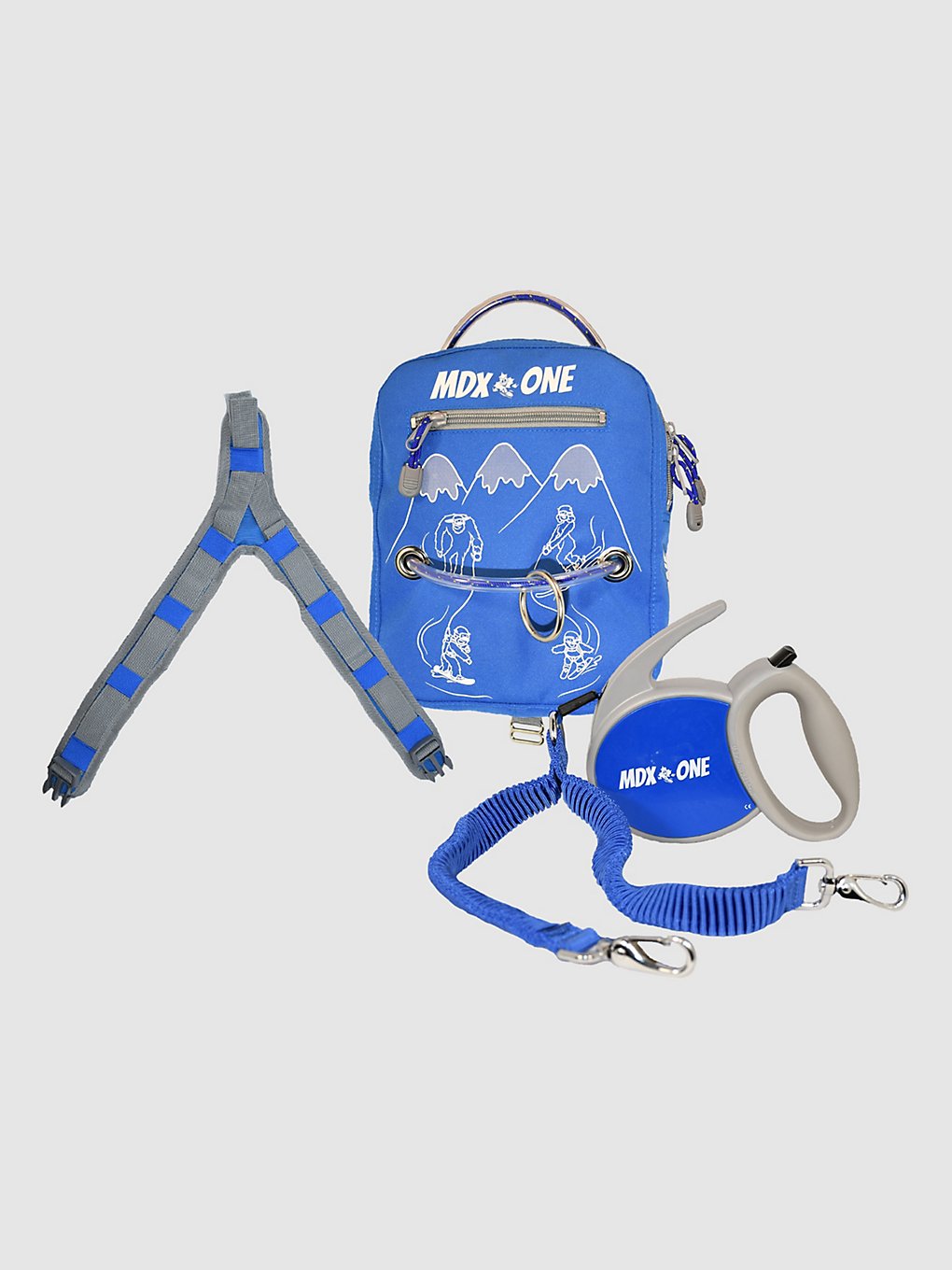 MDXONE The One rugtas with harness blauw